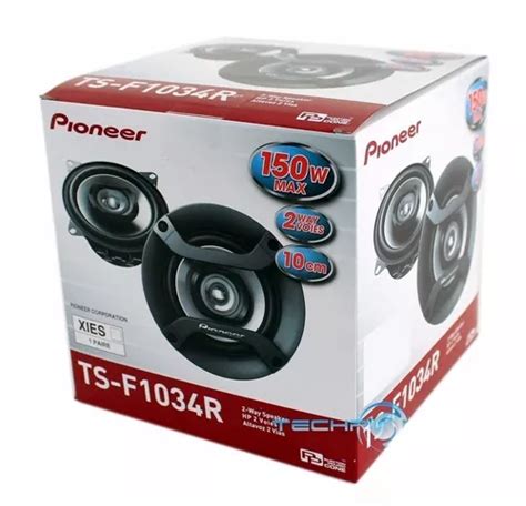 Par Alto Falante Pioneer Coaxial 4 Polegadas Ts f1034r 150w Frete grátis