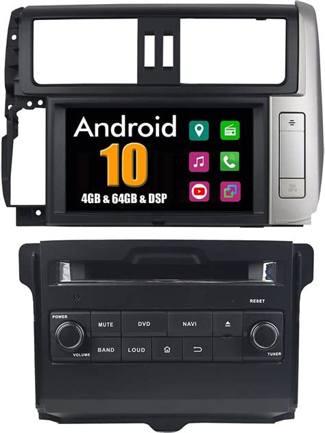 Roverone Pulgadas Android Sistema Coche Dvd Gps Para Toyota Prado