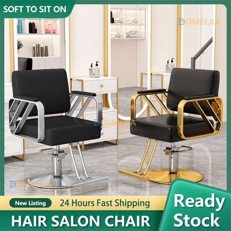 Ready Stockhairdressing Barber Chair Stainless Steel Lift Hair Salon