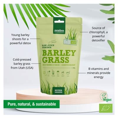 Purasana Organic Barley Grass Juice Powder G