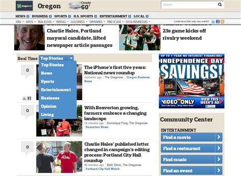 Oregonlive.com unveils redesigned home page Tuesday - oregonlive.com