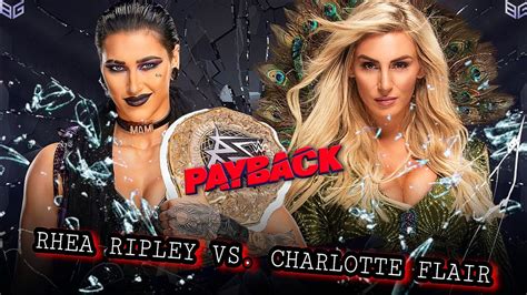 Wwe 2k23 Rhea Ripley Vs Charlotte Flair Wwe Payback Youtube