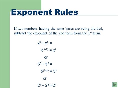 Combining Exponents With Same Base