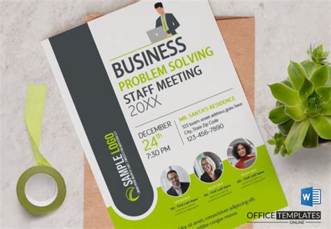 5 Free Meeting Invitation Templates In Ms Word Format