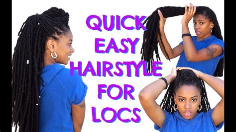 Quick Easy Hairstyle For Locs Youtube