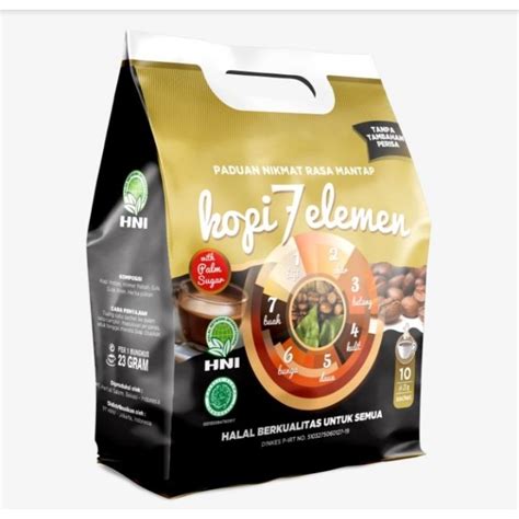 Jual Kopi 7 Elemen Premium Minuman Sehat HNI Dengan Tujuh Herba Pilihan