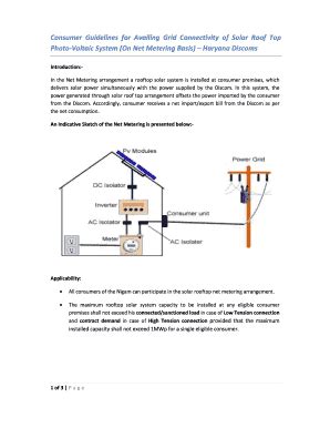 Fillable Online Guidelines For Availing Solar Rooftop Net Meterting