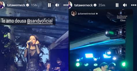 Tat Werneck Faz Dupla Sandy E Solta A Voz Em Festa De Anos