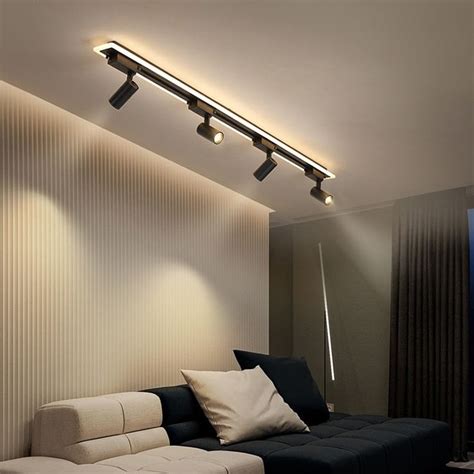 LED Chandelier With Track Ceiling Light Ceiling Lights Living Room