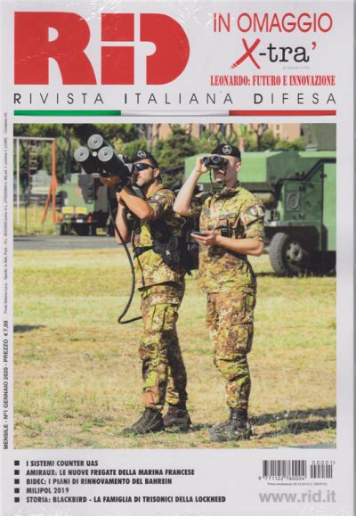 RID Rivista Italiana Difesa Mensile N 1 Gennaio 2020 X TRA In