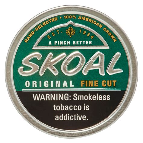 Skoal Wintergreen Original Fine Cut Chewing Tobacco 12oz Smoke Shop