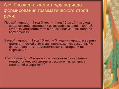 Формирование грамматического стоя речи - online presentation