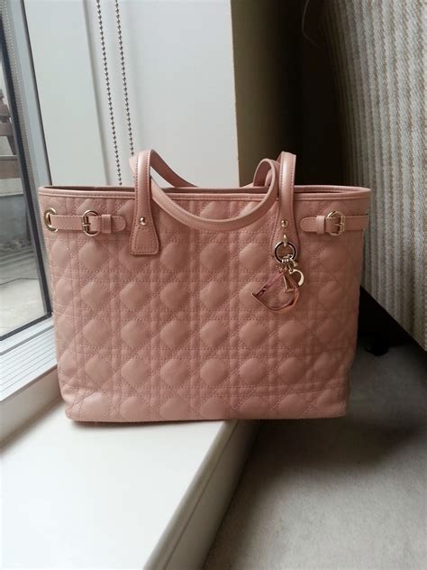 The Chic Sac: Christian Dior Medium Panarea Tote - Light Pink