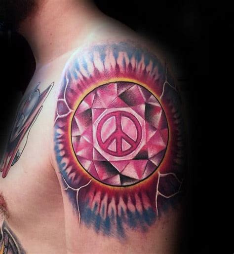 Incre Bles Ideas De Tatuajes Con El S Mbolo De La Paz Thedailyworld