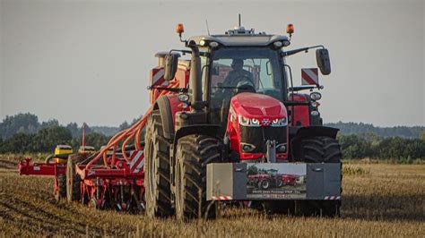 Pasowy Siew Rzepaku 2022 Massey Ferguson 8737 W Akcji UR Mirex