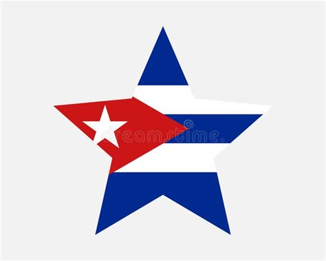 Bandera Estrella De Cuba Marca De Forma Estrella Cubana Rep Blica Del