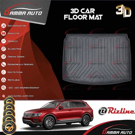 Tapis Coffre Sur Mesure Gamma Auto Pvc Volkswagen Tiguan Phase