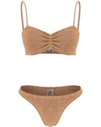 Hunza G Aura Bikini In Brown Lyst