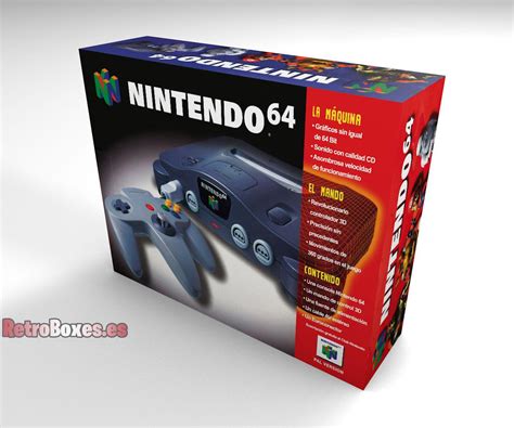 Caja Consola Nintendo 64 En Cartón Resistente De Doble Onda