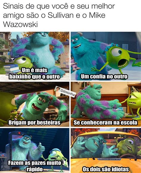 Sinais de que você e seu melhor amigo são o Sullivan e o Mike Wazowski