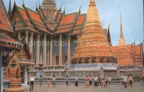 Postkarte Carte Postale Bangkok Emerald Buddha Temple Manuskript