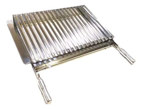 Grelha Churrasco Parrilha Argentina Inox 60x40cm Pré Moldada Frete grátis