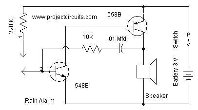 Easy Circuit Diagram Of Rain Alarm