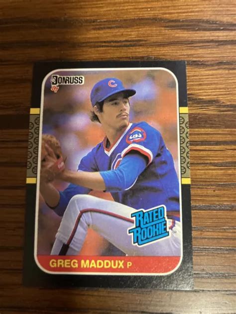 Donruss Recrue Not E Greg Maddux Rc Eur Picclick Fr