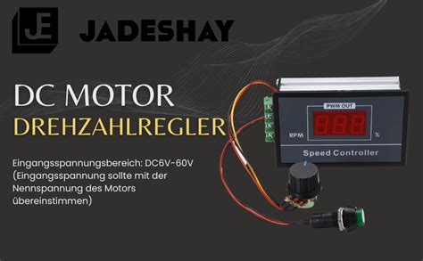 Jadeshay Pwm Dc Motor Drehzahlregler V Pwm Dc Motor Drehzahlregler Dc