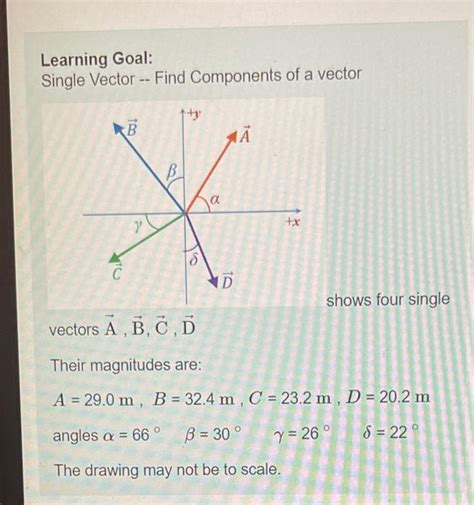 Solved Learning Goal Single Vector Find Components Of