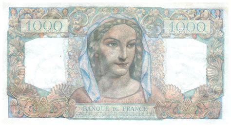 Billet France 1000 Francs Minerve et Hercule 07 04 1949 Série R 555 SPL