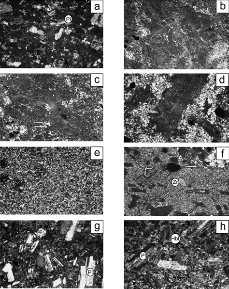 Microphotographs Showing Textural Features Of The Tuffs A Alterated