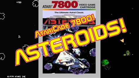 Asteroids Atari 7800 Youtube