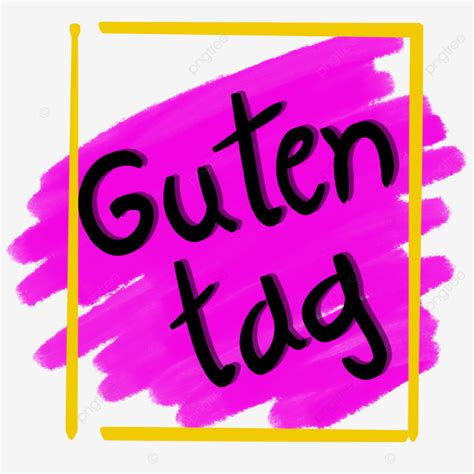 Guten Tag Guten Tag Label PNG Transparent Clipart Image And PSD File