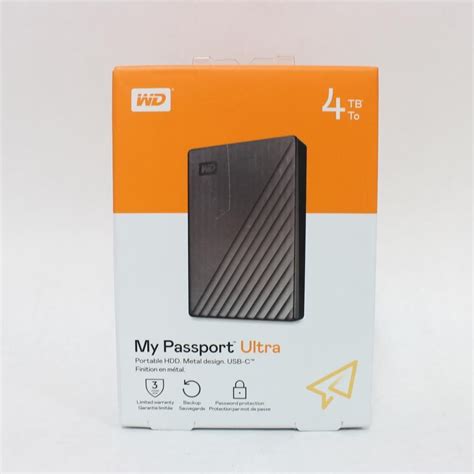 Western Digital My Passport Ultra 4tb Portable External Hdd Silver