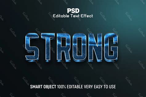 Effet De Texte D Pour Un H Ros Bleu Fort Fichier Psd Photoshop Gratuit