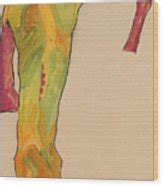 Male Nude Propping Himself Up Drawing By Egon Schiele Fine Art America