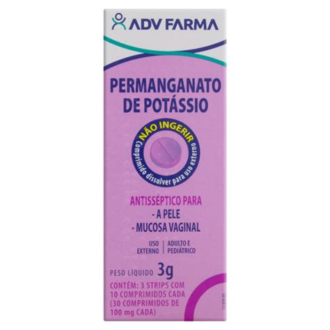 Permanganato Pot Ssio Adv Comprimidos