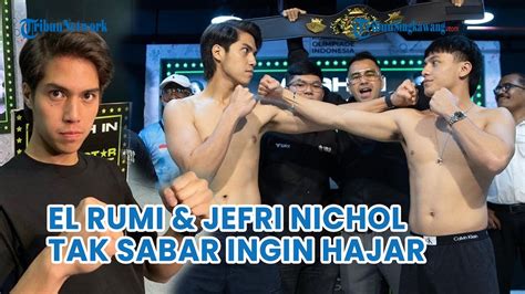 Potret El Rumi Jefri Nichol Timbang Badan Jelang Duel Di Ring Tinju