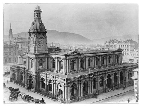 Dunedin Exchange Building (formerly post office) 1868 (demo'd 1969) : r ...