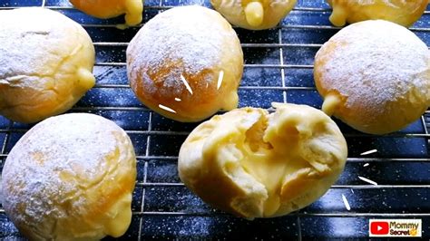 Milk Cream Bun Recipe ขนมปังไส้ครีมนมสด ขนมปังนุ่มๆสอดไส้ครีมนมสดรสละมุน ไม่หวานจัด อร่อยมาก