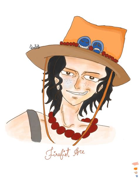 Portgas D Ace Hat Drawing