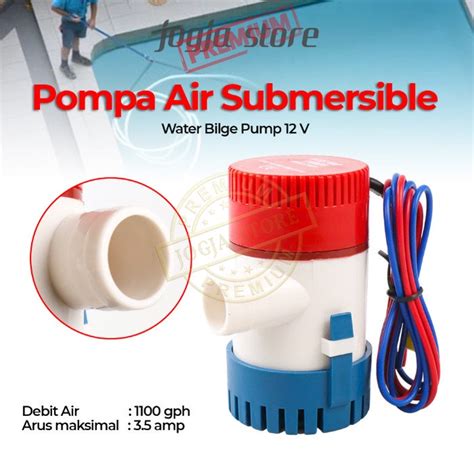 Jual Pompa Air Celup Bilge Pump 1100GPH DC 12V Submersible Pump Mini