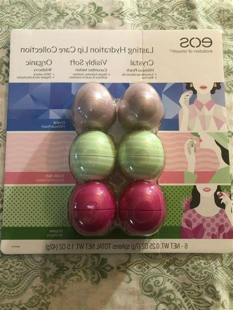 Eos Lasting Hydration Lip Balm Collection 6 Pack