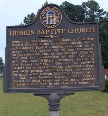 Hebron Baptist Church - Georgia Historical Society