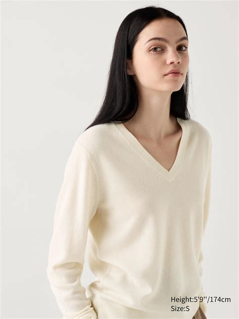 Cashmere Sweater V Neck Uniqlo Us