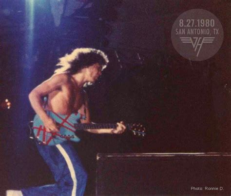 Check Out Evh With This Extremely Rare Guitar As The Mighty Van Halen Rock San Antonio Texas