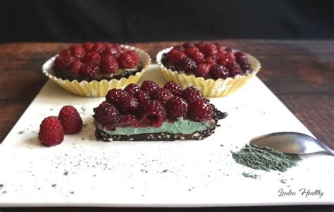 Tartelettes Choco Amande Cr Me La Spiruline Framboises Vegan