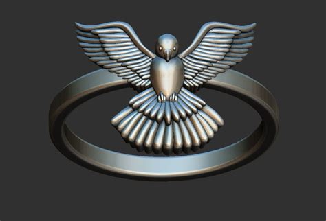 Holi Spirit Dove Ring Espirito Santo 3d Model 3d Printable Cgtrader