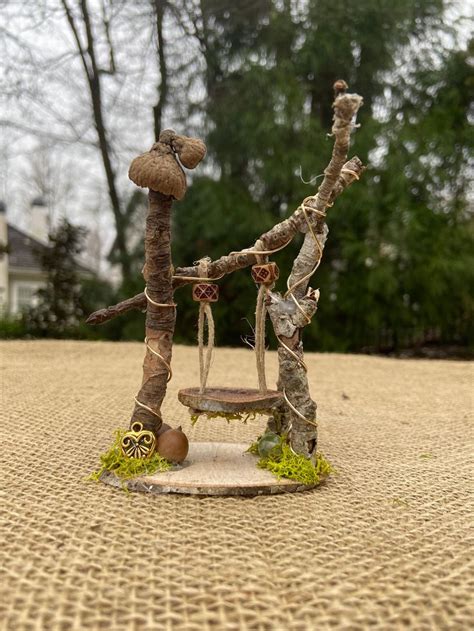 Itty Bitty Swing Fairy Garden Accessory Etsy Canada